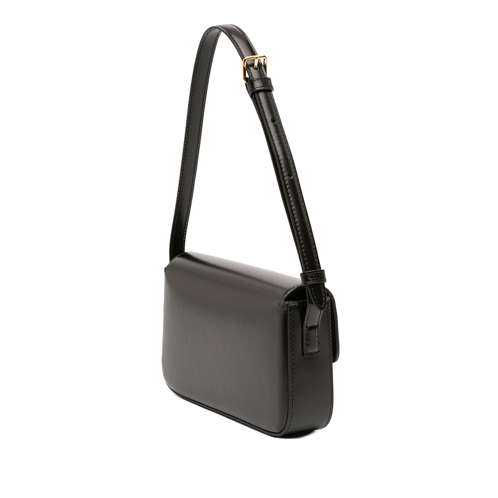 Pre-Loved Celine Shiny Calfskin Triomphe Claude Shoulder Bag - Picture 2 of 11